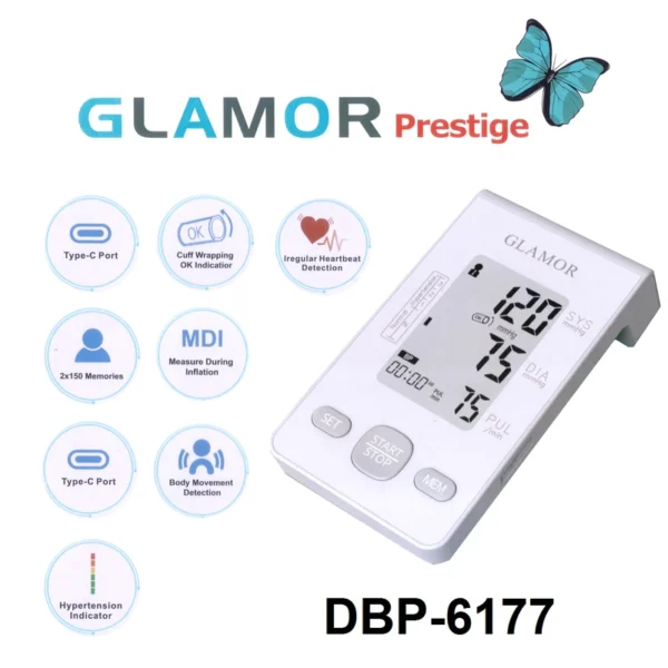 فشارسنج دیجیتال بازویی گلامور مدل DBP-6177 - تصویر 11